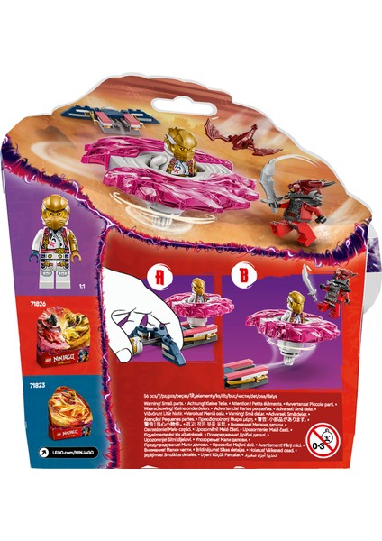 ® NINJAGO® Sora’nın Ejderha Spinjitzu Topacı 71824 - 6 Yaş & Üzeri Çocuklar için Yaratıcı Oyuncak Yapım Seti (56 Parça)