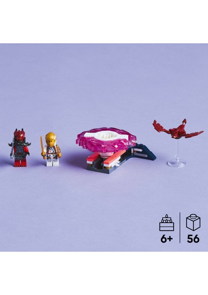® NINJAGO® Sora’nın Ejderha Spinjitzu Topacı 71824 - 6 Yaş & Üzeri Çocuklar için Yaratıcı Oyuncak Yapım Seti (56 Parça)
