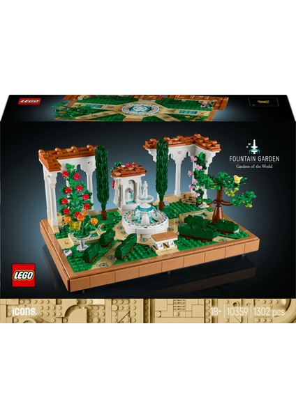 ® Icons Fıskiyeli Bahçe 10359 - Yetişkinler için Model Yapım Seti (1302 Parça)