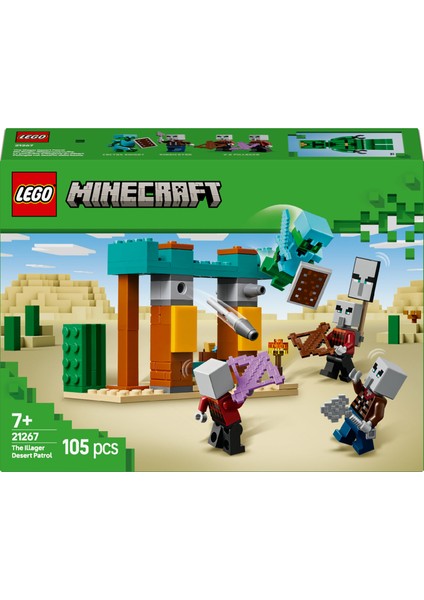 ® Minecraft® Serseri Köylü Çöl Devriyesi 21267 - 7 Yaş & Üzeri Video Oyunu Seven Çocuklar için Oyuncak Yapım Seti (105 Parça)