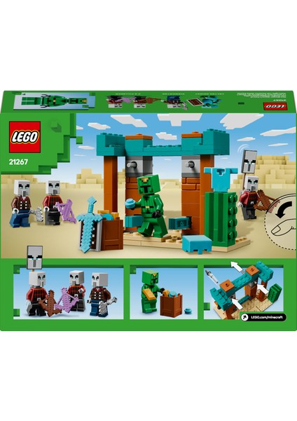® Minecraft® Serseri Köylü Çöl Devriyesi 21267 - 7 Yaş & Üzeri Video Oyunu Seven Çocuklar için Oyuncak Yapım Seti (105 Parça)