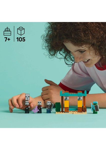 ® Minecraft® Serseri Köylü Çöl Devriyesi 21267 - 7 Yaş & Üzeri Video Oyunu Seven Çocuklar için Oyuncak Yapım Seti (105 Parça)
