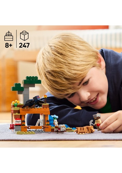 ® Minecraft® Armadillo Maden Keşfi 21269 - 8 Yaş & Üzeri Video Oyunu Seven Çocuklar için Yaratıcı Oyuncak Yapım Seti (247 Pr)
