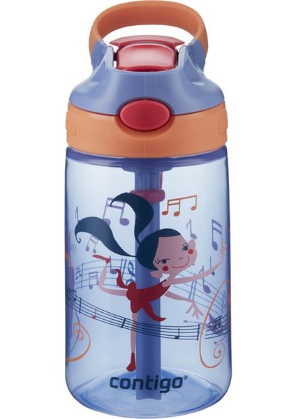 Gizmo Flip Danscı Kız Tritan Çocuk Suluğu 420 ml Mor