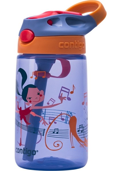 Gizmo Flip Danscı Kız Tritan Çocuk Suluğu 420 ml Mor