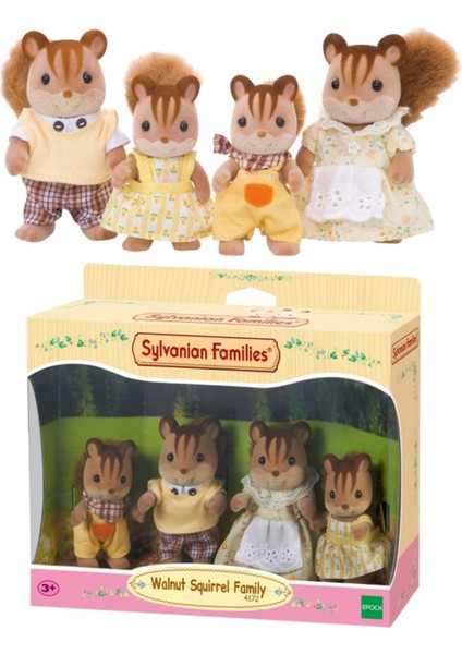 Sylvanian Families Sincap Ailesi - Walnut Squirrel Family