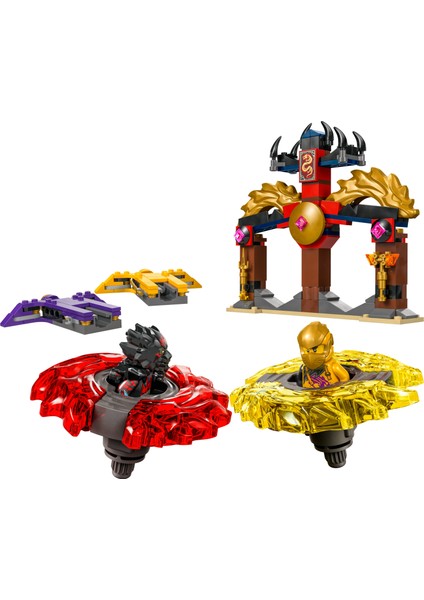 ® NINJAGO® Ejderha Spinjitzu Savaş Paketi 71826 - 6 Yaş & Üzeri Çocuklar için Yaratıcı Oyuncak Yapım Seti (186 Parça)