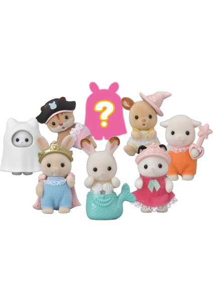 Sylvanian Families Sevimli Kostüm Temalı Sürpriz Mini Bebek - 5 cm - 4 Adet