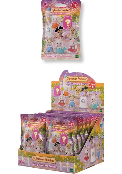 Sylvanian Families Sevimli Kostüm Temalı Sürpriz Mini Bebek - 5 cm - 4 Adet