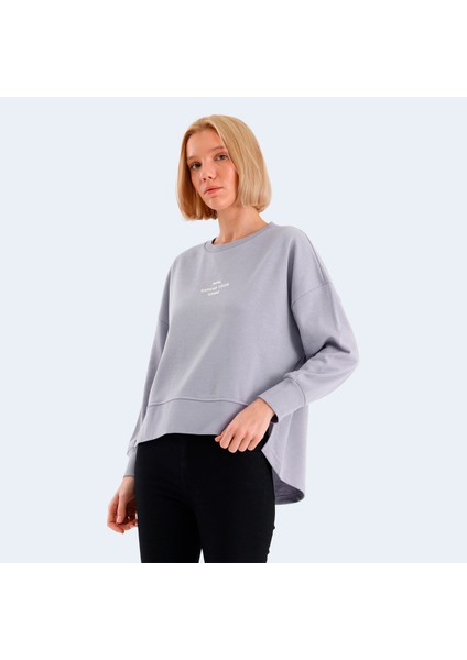 VITAL Kadın Oversize Sweatshirt Lila modelleri