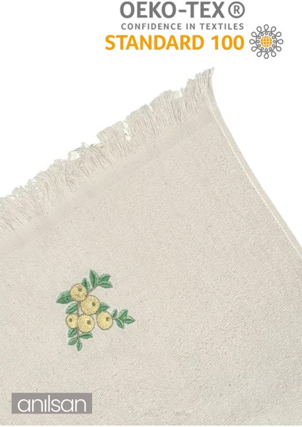 Pamuk 2'li Bej Mutfak Havlusu - 40 x 70 cm El ve Yüz Havlusu (2 Adet)