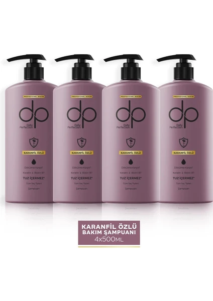 dp Daily Perfection Şampuan Karanfil Özlü 500 ml X 4 Adet