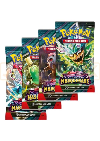 Pokemon Twilight Masquerade Oyun Kartı 4 Paket