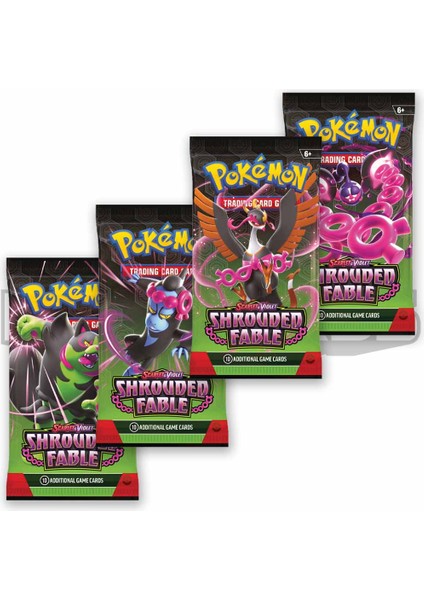 Pokemon Shrouded Fable Scarlet&vıolet Seri Oyun Kartı 4 Paket