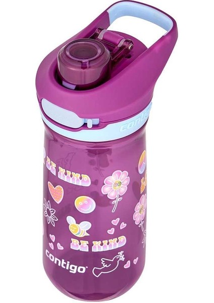 Jessie Tritan Bas Iç Kapaklı Çocuk Suluğu 420 ml Pembe
