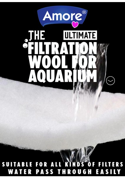 Akvaryum Silikonsuz Filtre Elyafı 100 x 150 cm Soffice 175 gr