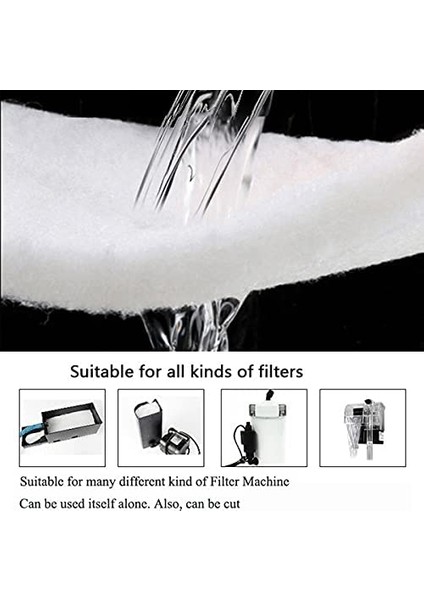Akvaryum Silikonsuz Filtre Elyafı 100 x 150 cm Soffice 175 gr