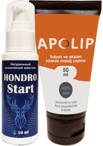 Cream Sırt - Bel - Kas - İskelet - Harici Uygulama Kremi 50 ml + Apolip 50 ml