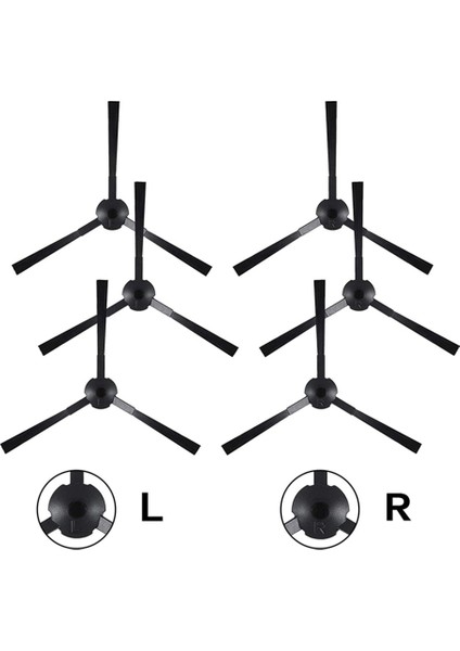 8 Adet Yan Fırçalar Ilife A6 A8 620X623 Elektrikli Süpürge Robotu Temizleyici Parçaları Değiştirme Aksesuarları (Yurt Dışından)