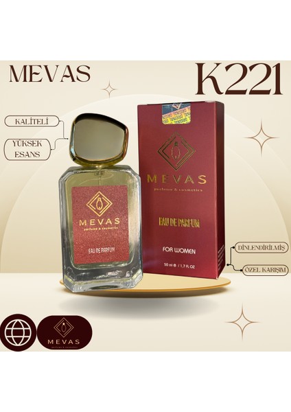 K221 Kadın Parfüm 50 ml Edp