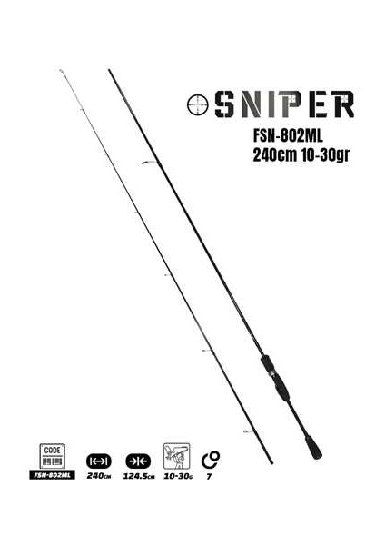 Sniper 240CM 10-30GR Spin Kamış FSN-802ML