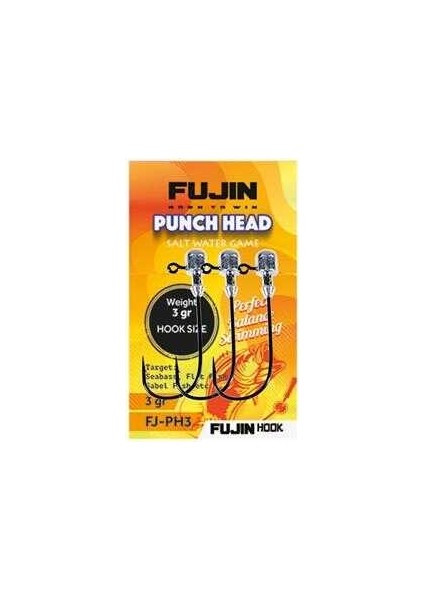 Punch Head Jighead Fj-Ph #3/0 4gr