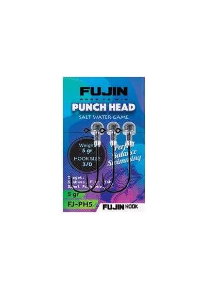 Punch Head Jighead Fj-Ph #3/0 4gr