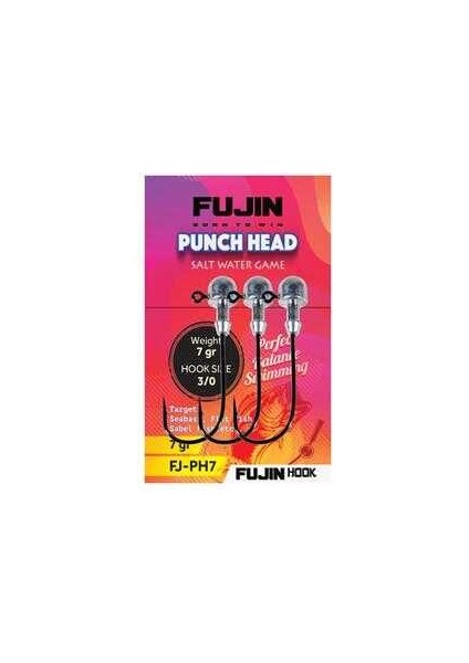 Punch Head Jighead Fj-Ph #3/0 4gr