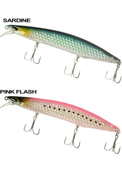 Ryujı Flash Mınnow 12 5cm 19GR Chart Back-Standart