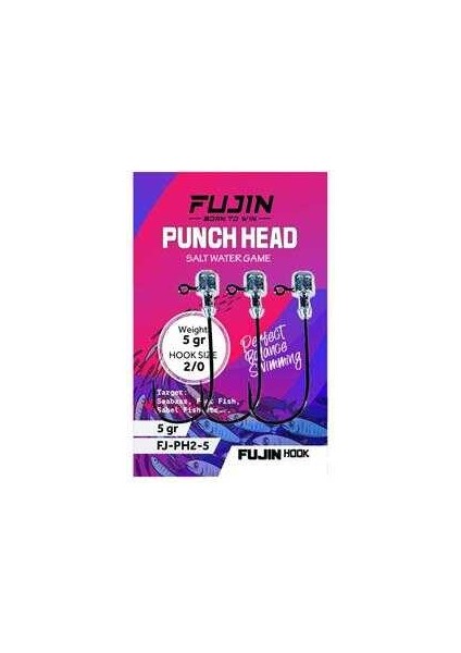 Punch Head Jighead Fj-Ph #2/0 10GR