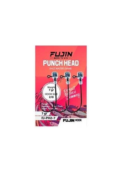 Punch Head Jighead Fj-Ph #2/0 10GR