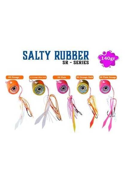 Salty Rubber 140GR Sr Serisi Tai Rubber Set 10 Orange Glow Sr-21