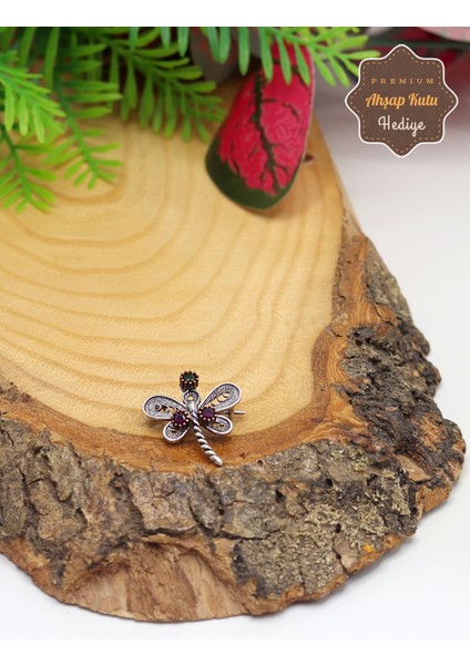 Yusufçuk Tasarım 925 Ayar Gümüş Oksitli Telkari Kadın Broş 201023529 fırsatları