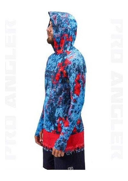 Pro Angler S24 Hooded Red Reef Medium (M)