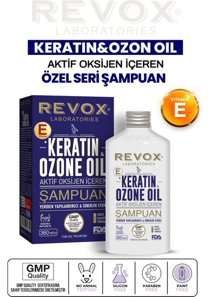 Keratin & Ozon Oil Aktif Oksijen Içeren Saç Bakım Şampuanı