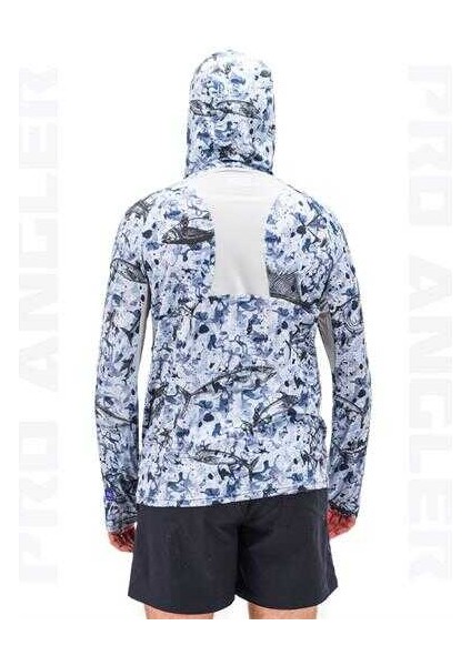 Pro Angler S24 Buff&hoodie Black Fish Medium (M)