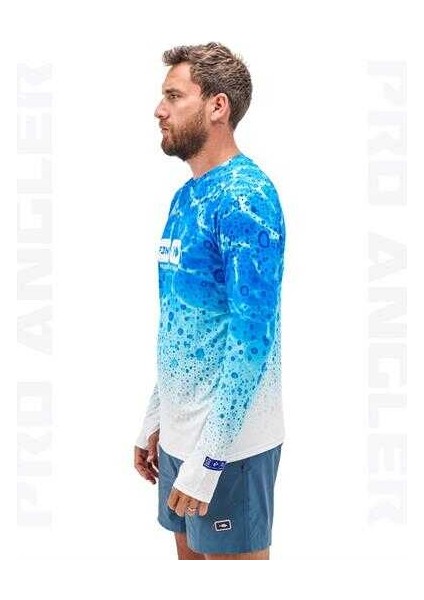 Pro Angler S24 T-Shirt Blue Ocean Large (L)