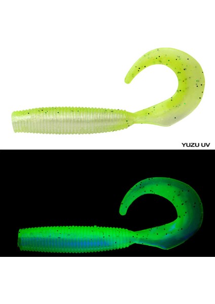 Bait Junkie 10CM Grub (5 Adet) Gp Chartreuse Uv-Standart