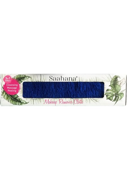 Tekrar Kullanılabilir Makyaj,Yüz,Cilt ve Maske Temizleyici Havlu/Mikrofiber Temizleme Mendili Mavi
