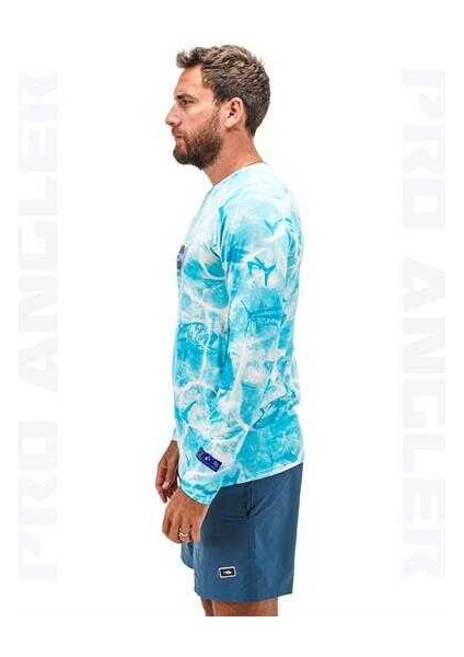Pro Angler S24 T-Shirt Water Camo Large (L)