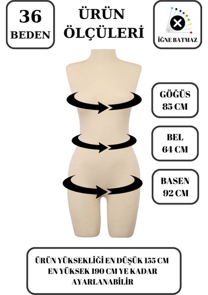 36 Beden Gold Ayaklı Pantolon Giyebilen Terzi Mankeni Vitrin Mankeni Prova Mankeni fiyatları