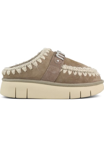 Kadın Terlik/ Panduf ( Ev ) MU.FW531001A Elgry Mou Bounce Clog Metal Logo Elephant Grey