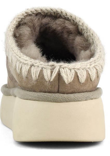 Kadın Terlik/ Panduf ( Ev ) MU.FW531001A Elgry Mou Bounce Clog Metal Logo Elephant Grey fırsatları