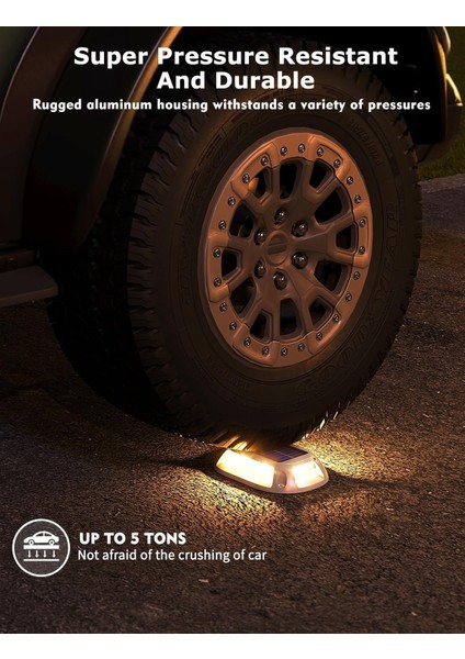 Güneş Enerjili Garaj Yolu Işıkları 9 Renk Su Geçirmez - 12 Adet indirimleri