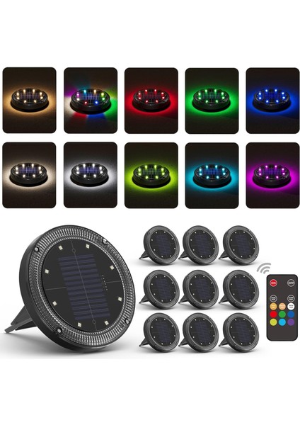 Güneş Enerjili 10 m Uzun Mesafe Uzaktan Kumandalı - 10 Adet