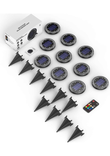 Güneş Enerjili 10 m Uzun Mesafe Uzaktan Kumandalı - 10 Adet indirimleri