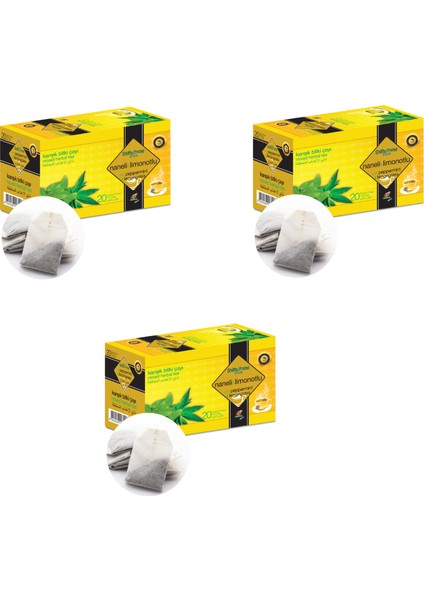 Nane Limon Karışık Bitki Çayı 20'li 3 Adet