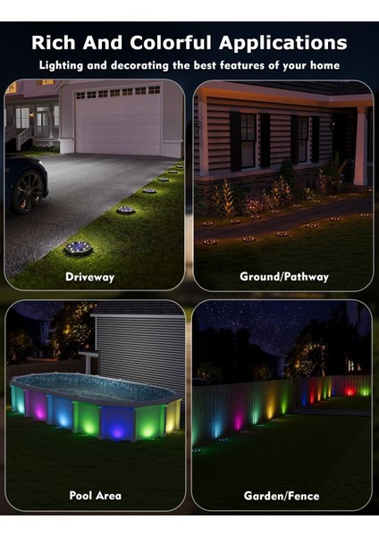 Güneş Enerjili 10 m Uzun Mesafe Uzaktan Kumandalı - 6 Adet fırsatları