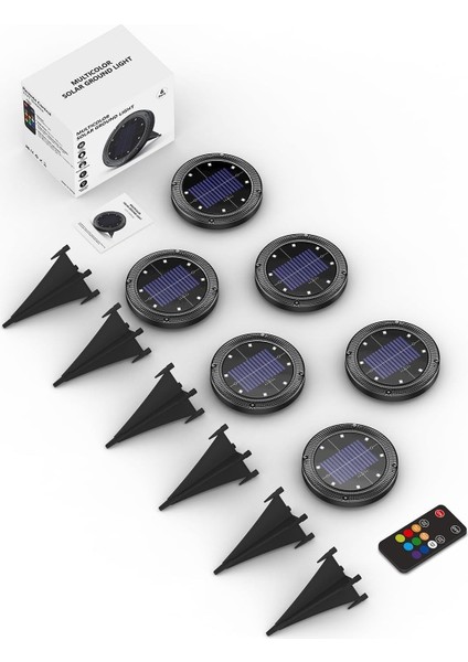 Güneş Enerjili 10 m Uzun Mesafe Uzaktan Kumandalı - 6 Adet indirimleri