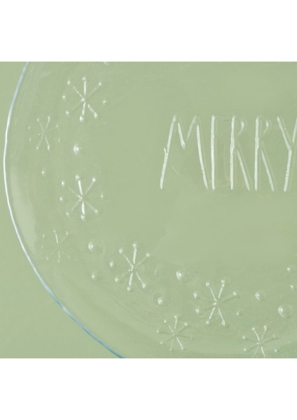 Merry 4'Lü Cam Servis Tabağı Naturel (28 Cm) fiyatları